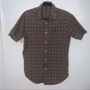 RVCA Men’s Button Down Short Sleeve Button Down